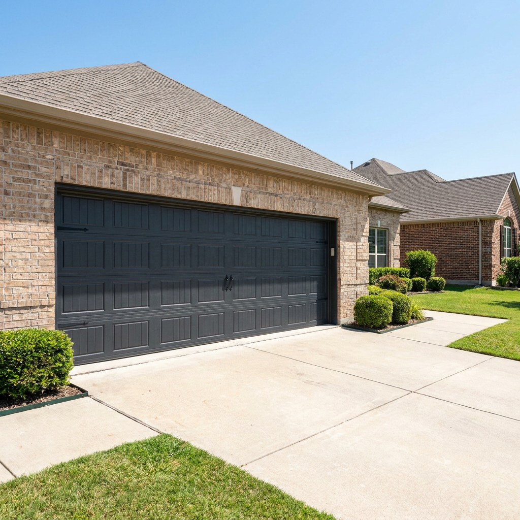 New garage door on a DFW home